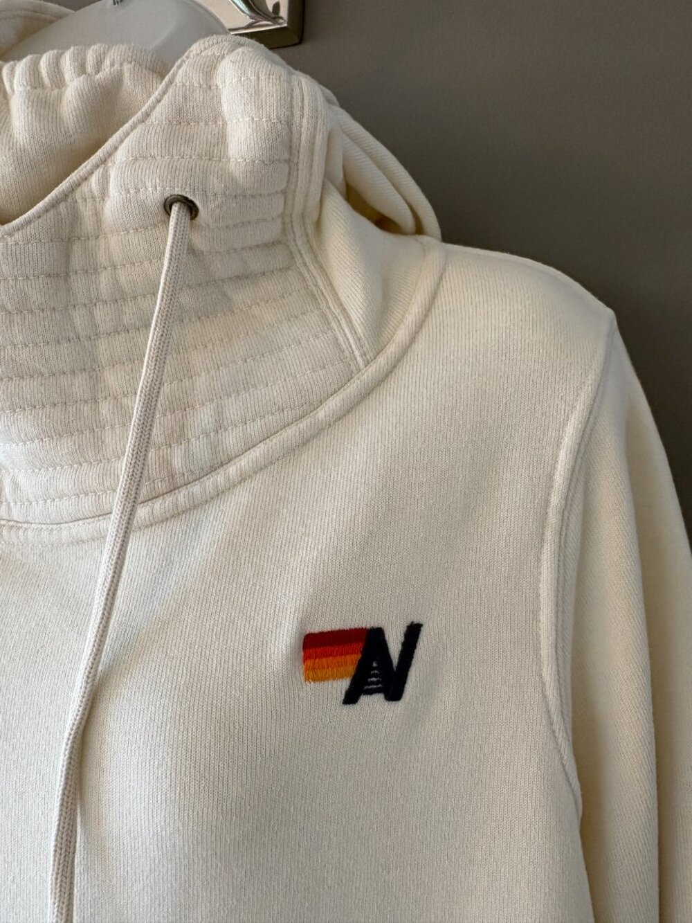 Aviator Nation Ninja Pullover Hoodie - Vintage White - Size Medium - Picture 8 of 11